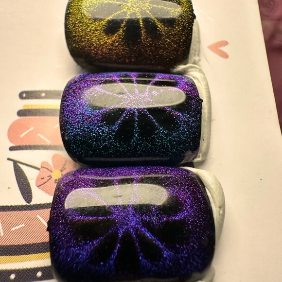 Floral Galaxy~ Gel Nails ~ Set Of 22 - Picture 4 of 12